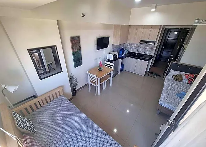 5-guest Seaview Flat Near Ayala Cbp Wi-fi Pool Gym 3*